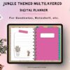 jungle digital planner cover