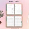 jungle digital planner budget page