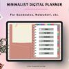 minimalist digital planner cover