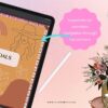 abstract feminine digital planner terracotta color